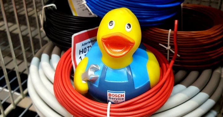 Kabel mit Bosch Ente